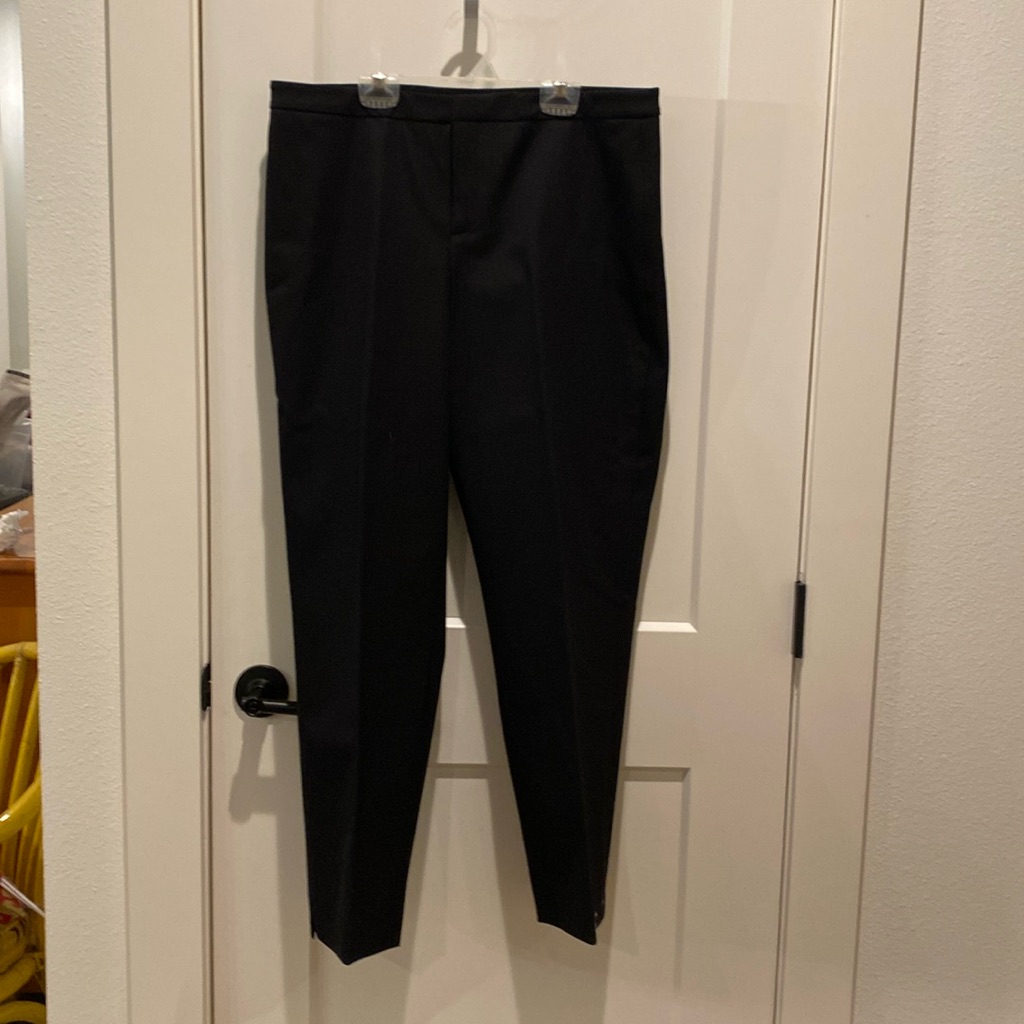 Peace Of Cloth (By Alex Garfield) Panticular Black Dress Slacks. Size 12.